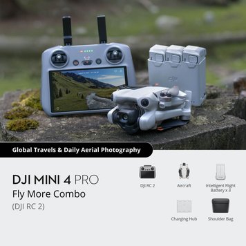 Квадрокоптер DJI Mini 4 Pro Fly More Combo (DJI RC 2) (CP.MA.00000735.01) 16903/47131 фото