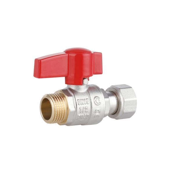 Кран шаровой Thermo Alliance Standart 1/2"ВН прямой, PN40, с накидной гайкой TAS261W15 SD00054685 фото