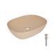 Раковина накладная Qtap Aquarius 470x380x120 мм, Beige, прямоугольная, с донным клапаном QTAQA188SB49781 SD00055905 фото 6