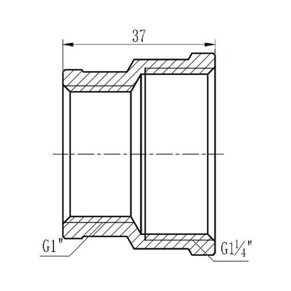 Муфта редукційна SD Forte 1" 1/4х1" ВВ SF3573225 SD00002551 фото