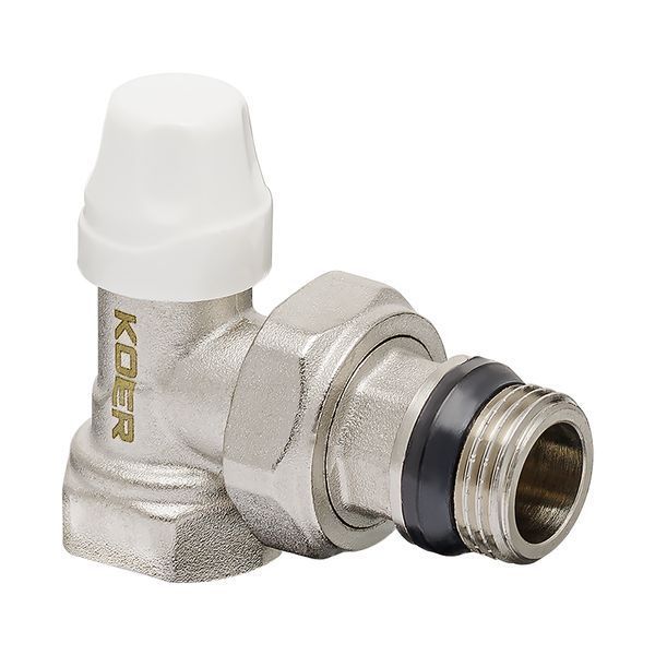 Комплект для подключения радиатора Koer SET-11 - 1/2"x1/2" (угловой) с термоголовкой ВН (KR3175) KR3175 фото