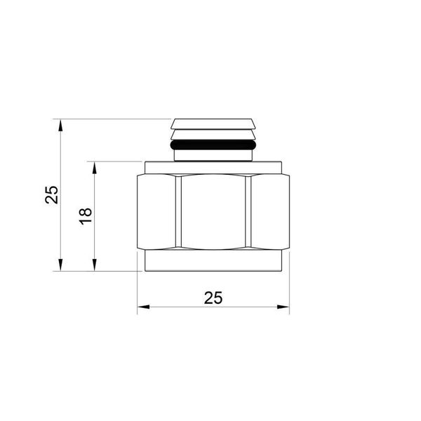 Перехідник обтискний Icma 20х1/2" НР No541 SD00020717 фото