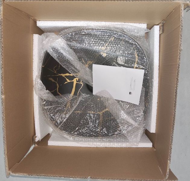 Раковина накладна MIXXUS PREMIUM WAVE-0201 MARBLE 430х430х150mm (отвір під змішувач) (MP6536) MP6536 фото