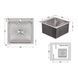 Мойка для кухни интегрированная Lidz Handmade H5050 (LDH5050BRU35375) Brushed Steel 3,0/1,0 мм SD00041479 фото 8