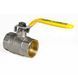 Кран кульовий KOER KR.214.G - 1 1/4" FF ГГВ YELLOW, ручка "важіль" жовта (KR0115) KR0115 фото 2