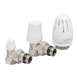 Комплект для подключения радиатора Koer SET-11 - 1/2"x1/2" (угловой) с термоголовкой ВН (KR3175) KR3175 фото 1