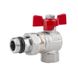 Кран кульовий Icma FAR. ROSSA 1/2" кутовий №362 SD00042360 фото 1