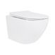 Унитаз подвесной Jay Rimless 485&times;360&times;320 мм, White, с сиденьем Slim Duroplast/ Soft-close/ Quick Relase QT07335177RW Qtap SD00054231 фото 1