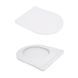 Унитаз подвесной Jay Rimless 485&times;360&times;320 мм, White, с сиденьем Slim Duroplast/ Soft-close/ Quick Relase QT07335177RW Qtap SD00054231 фото 6