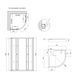 Душевая кабина Lidz Latwa SC90x90.SAT.LOW.GR, стекло тон. 4 мм + Lidz Душевой поддон KAPIELKA ST90x90x14 SD00051436 фото 12
