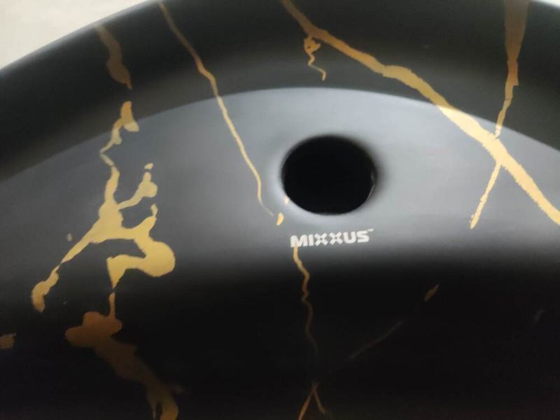 Раковина накладна MIXXUS PREMIUM WAVE-0201 MARBLE 430х430х150mm (отвір під змішувач) (MP6536) MP6536 фото