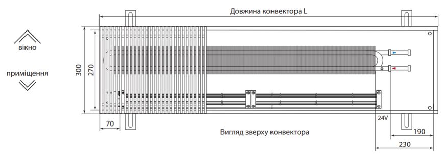 Внутрішній конвектор Fancoil з примусовою конвекцією FCF 120 (+1) 300 885626612 фото