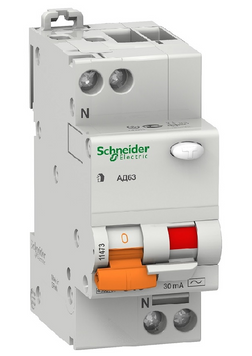 Диференціальний автомат Schneider Electric АД63 (2P, 40А, 30мА, С) 8063/11977 фото