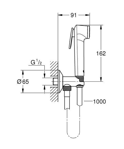 Гігієнічний душовий набір Grohe Tempesta-F Trigger Spray (26358000) 26358000 фото