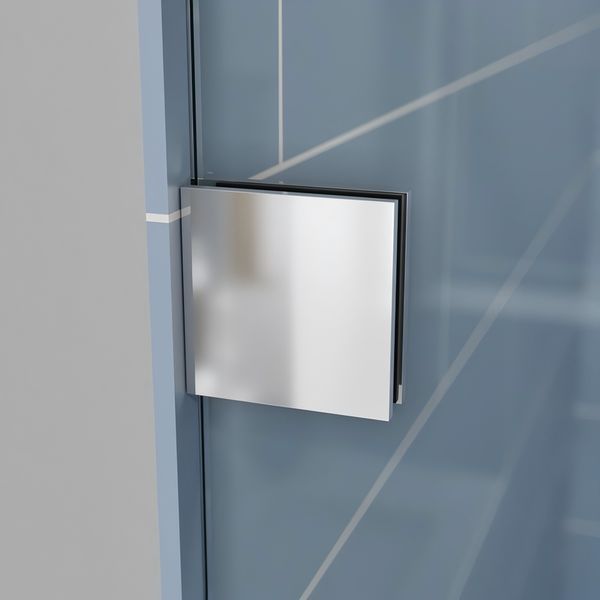 Двері у нішу розсувні KOER SR SD06-140x220-TR-01 прозоре скло EASY CLEAN 8мм хром (KR5368) KR5368 фото