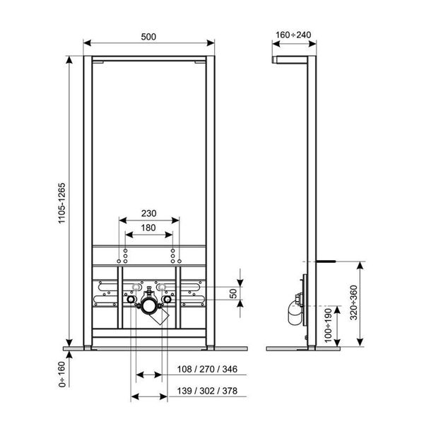 Инсталляция для биде Qtap Nest QT0155706B SD00038764 фото