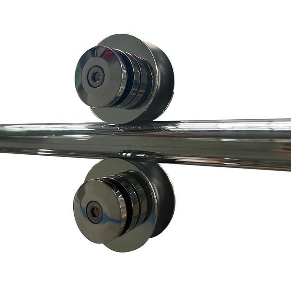 Двері у нішу розсувні KOER SR SD06-140x220-TR-01 прозоре скло EASY CLEAN 8мм хром (KR5368) KR5368 фото