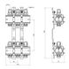 Колектор Icma 1" 3 виходи, без витратиоміра NoK005 SD00005220 фото 2