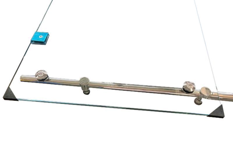 Двері у нішу розсувні KOER SR SD06-140x220-TR-01 прозоре скло EASY CLEAN 8мм хром (KR5368) KR5368 фото