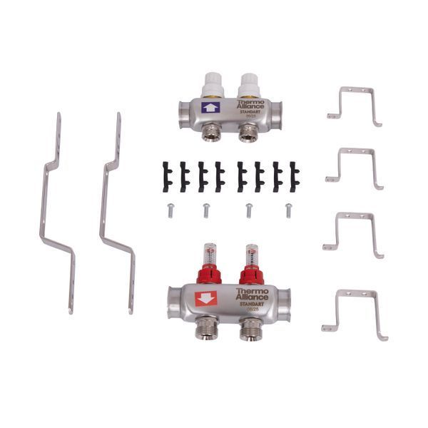 Коллектор с расходомерами Thermo Alliance Standart 1" 2 выхода SD0042 SD00041501 фото