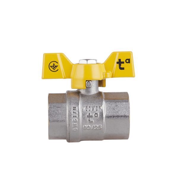 Кран шаровой Thermo Alliance Standart 1" ВР для газа (бабочка) SD602NG25PN40 SD00031224 фото