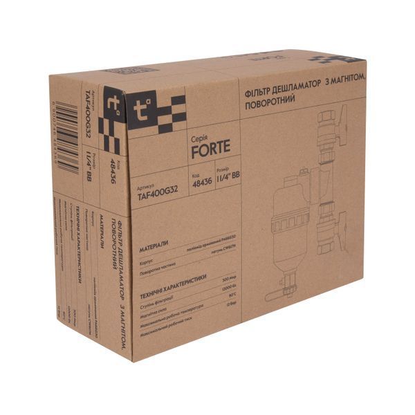 Фильтр-дешламатор Thermo Alliance Forte 1&nbsp;1/4", поворотный (магнитный шламоуловитель) TAF400G32 SD00054560 фото