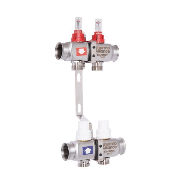 Коллектор с расходомерами Thermo Alliance Standart 1" 2 выхода SD0042 SD00041501 фото