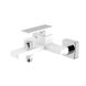 Смеситель для ванны Qtap Gemini (c душевым гарнитуром) QTGEM259CRW45683 Chrome/White SD00051807 фото 1