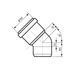 Коліно каналізаційне Ostendorf-OSMA KG System d160&times;30&deg; SD00057238 фото 4
