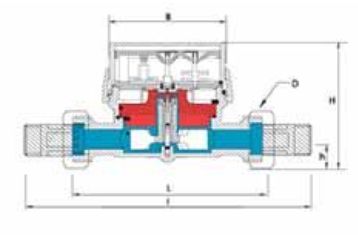 Лічильник B-Meters GSD8 1/2" короткий (80) зі штуцерами для холодної води 1434153294 фото