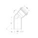 Коліно PPR каналізаційне TA Sewage 32, 45° SD00034571 фото 2