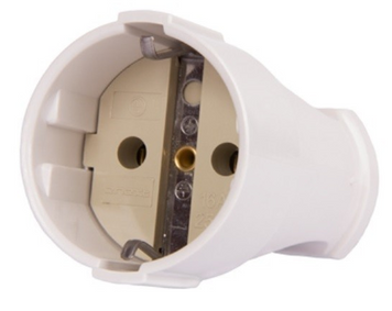 Розетка переносна E.Next e.socket.003.16.white з з/к White (p017003) 51779/50761 фото