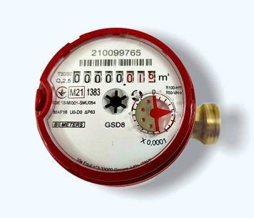 Счётчик B-Meters GSD8 1/2" корткий (80)  для горячей воды 1434181520 фото