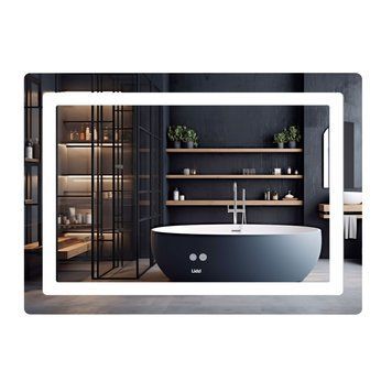 Зеркало Lidz Kubis (KU2) 1200х800 с LED-подсветкой Touch, с антизапотеванием, с диммером, рег. яркости LDKUB120080049007 SD00055131 фото