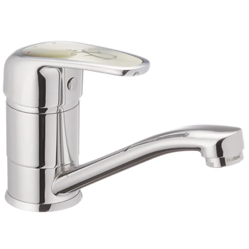 Смеситель для умывальника Haiba Magic 555 (15 см) с серой ручкой (HB0670) HB0670 фото
