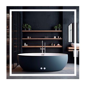 Зеркало Qtap Mideya (MI1) 800x800 с LED-подсветкой Touch, с антизапотеванием, диммером, рег. яркости QT2078NCF808048477 SD00054601 фото