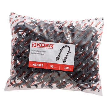 Скоба якірна Koer KR.8020 50 мм (Продається по 100 шт) (KR3244) KR3244 фото