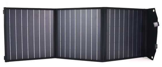 Портативна сонячна панель New Energy Technology 60W Solar Charger Black (238307) 51084/50178 фото