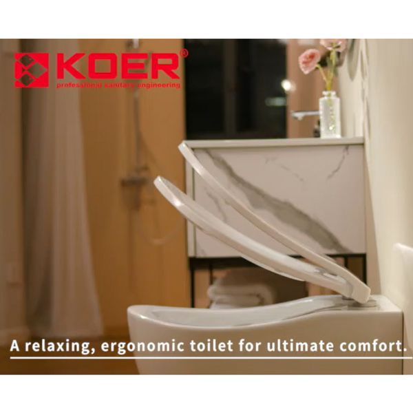 Унитаз подвесной эргономичный Koer TT-0102-T3 520x360x360mm система смыва TORNADO 3.0 (KR5616) KR5616 фото