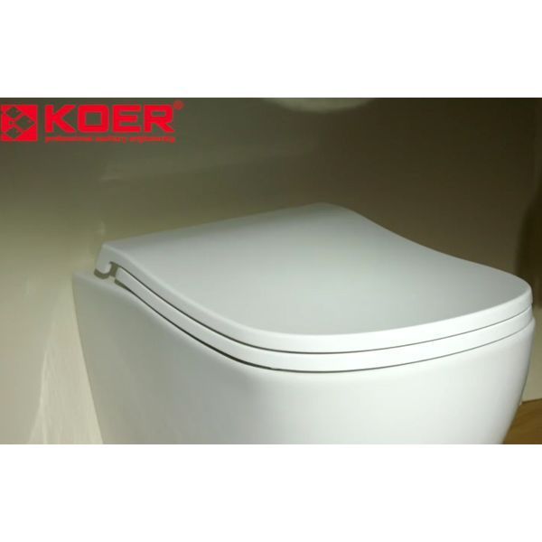 Унитаз подвесной эргономичный Koer TT-0102-T3 520x360x360mm система смыва TORNADO 3.0 (KR5616) KR5616 фото