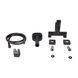 Змішувач для ванни Qtap Gemini (з душовим гарнітуром) QTGEM259GMB45684 Gunmetal Black PVD SD00051808 фото 4