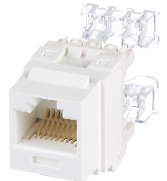 Модуль Panduit Keystone RJ45, кат. 6, UTP, NetKey White (NK688MAW) 18182/47406 фото