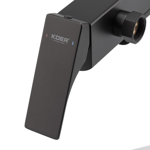 Смеситель для ванны с коротким изливом Koer KB-41010-05 (Цвет черный) (KR3485) KR3485 фото