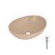 Раковина накладная Qtap Dove 415x340x140 мм, Beige, овальная, с донным клапаном QTDOV188SB49784 SD00055908 фото 1