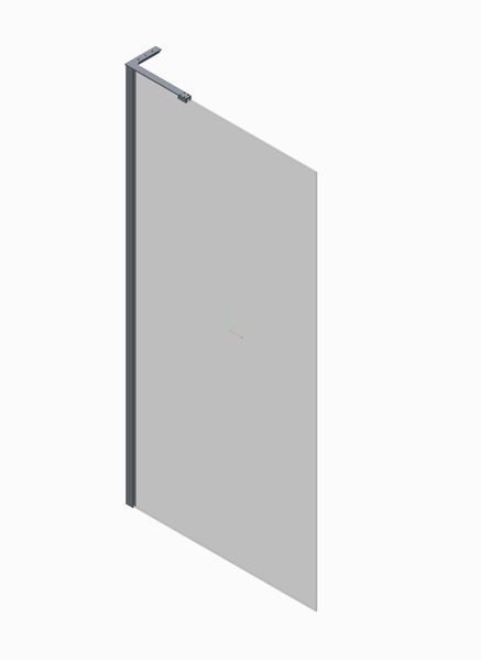 Душевая перегородка Koer SR SP02-100x200-TR-12 Walk-In проз.стекло Easy Clean 8мм, матовое золото (KR5396) KR5396 фото