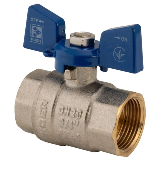 Кран шаровый Koer 3/4" ГГБ (KR.217.B) синий (KR2720) KR2720 фото