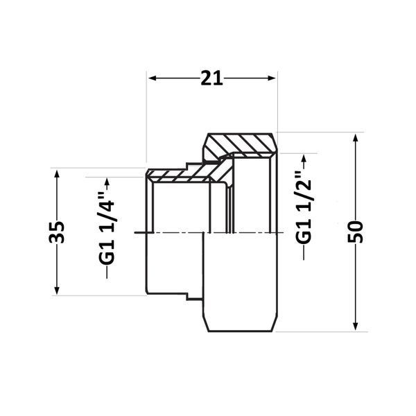 Гайки к циркуляционному насосу GRS 1 1/2" SD00022065 фото