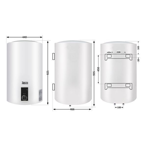 Водонагреватель электрический Thermo Alliance 100 л вертикальный, сухой ТЭН 2,0 кВт D100V20J3(D)K SD00042042 фото