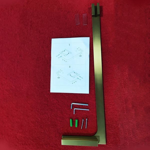 Душевая перегородка Koer SR SP02-100x200-TR-12 Walk-In проз.стекло Easy Clean 8мм, матовое золото (KR5396) KR5396 фото