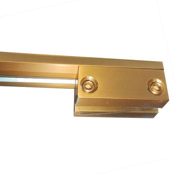 Душевая перегородка Koer SR SP02-100x200-TR-12 Walk-In проз.стекло Easy Clean 8мм, матовое золото (KR5396) KR5396 фото